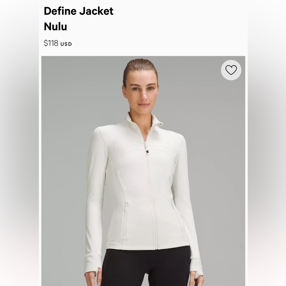 Lululemon define jacket